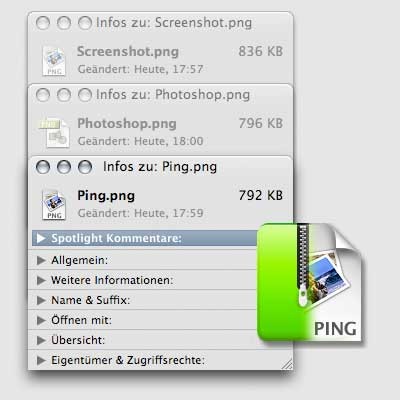 Ping PNG Vergleich